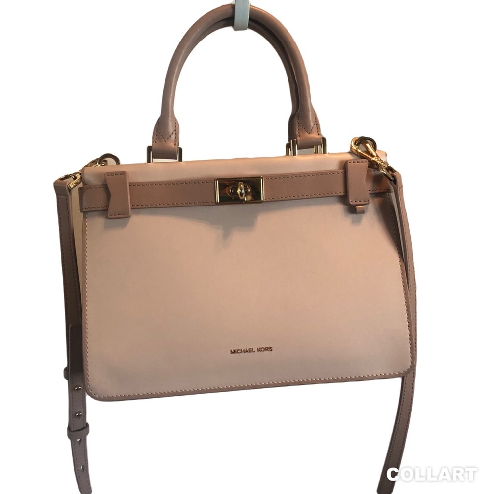 Michael Kors pink satchel & credit card case